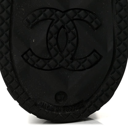 Chanel Caoutchouk CC High Boots 37 Black 7 of 9