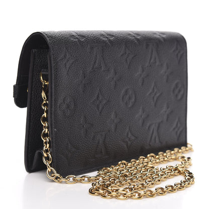 Louis Vuitton Empreinte Vavin Chain Wallet Black 3 of 10