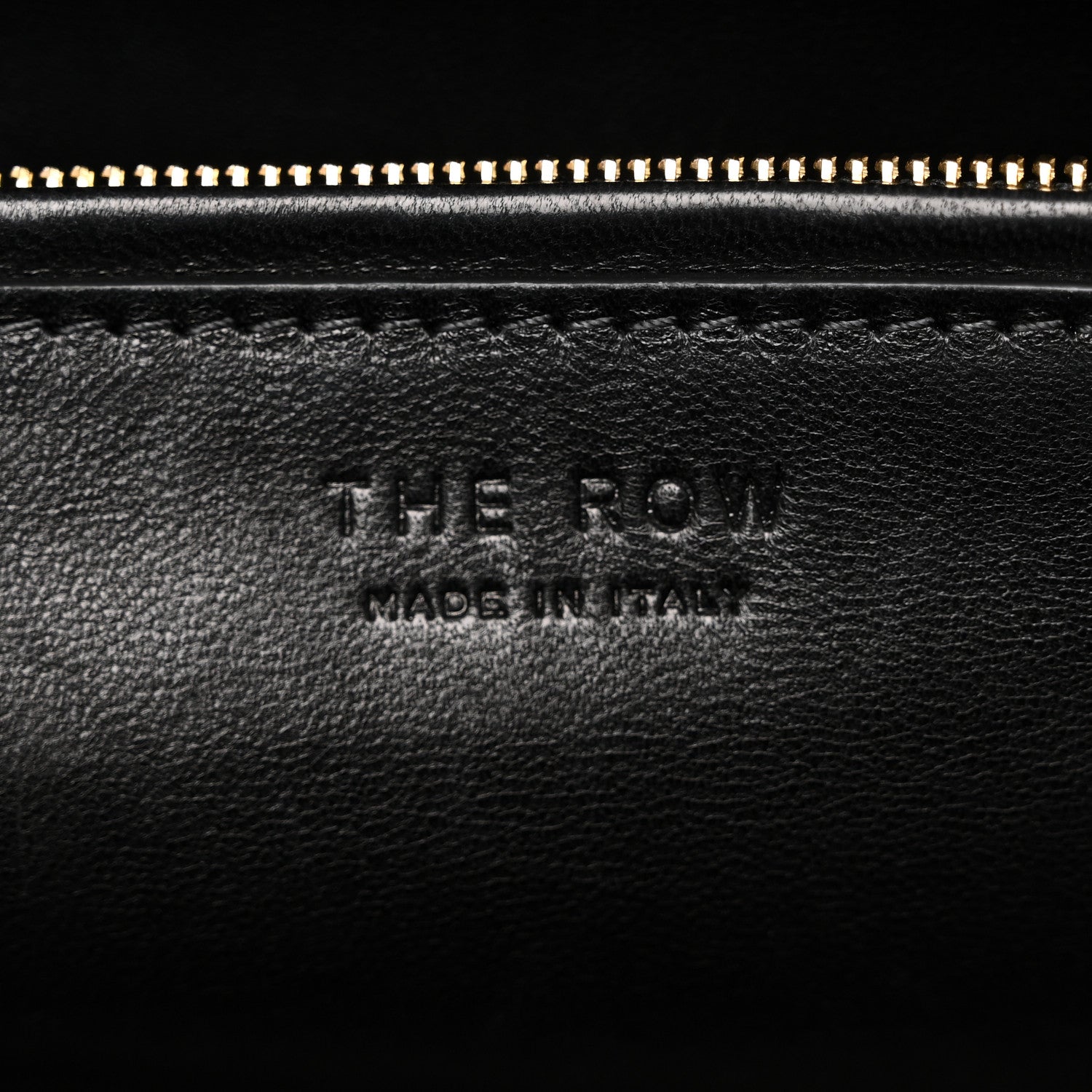 The Row Saddle Calfskin Sienna Shoulder Bag Black 6 of 9