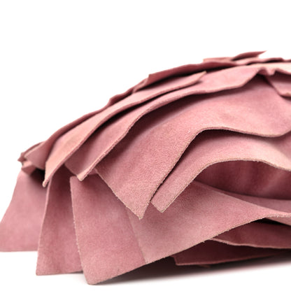 Saint Laurent Suede Ruffle Horn Saint Tropez Pink 9 of 10