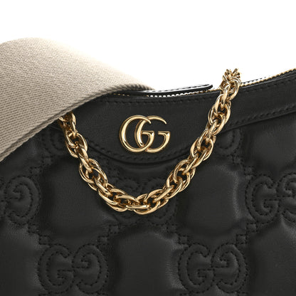 Gucci Calfskin GG Matelasse Chain Handbag Black Natural 8 of 12