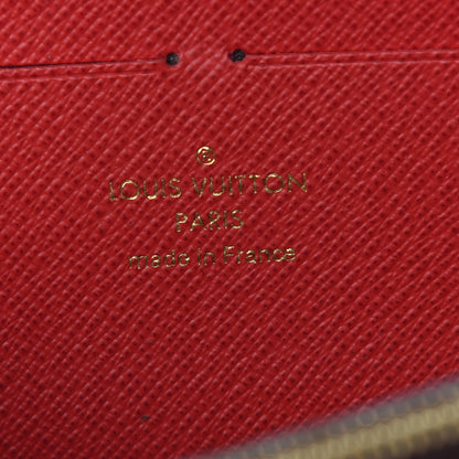 Louis Vuitton Damier Ebene Clemence Wallet Cherry 6 of 9