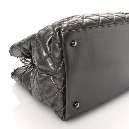 Chanel Metallic Calfskin Small Chain Me Tote Silver 9 of 10