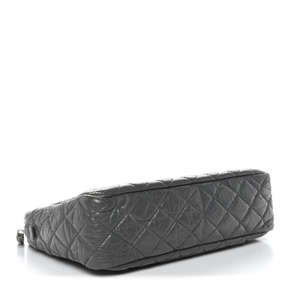 Chanel Aged Calfskin Quilted Large Reissue Camera Case Grey 4 of 12
