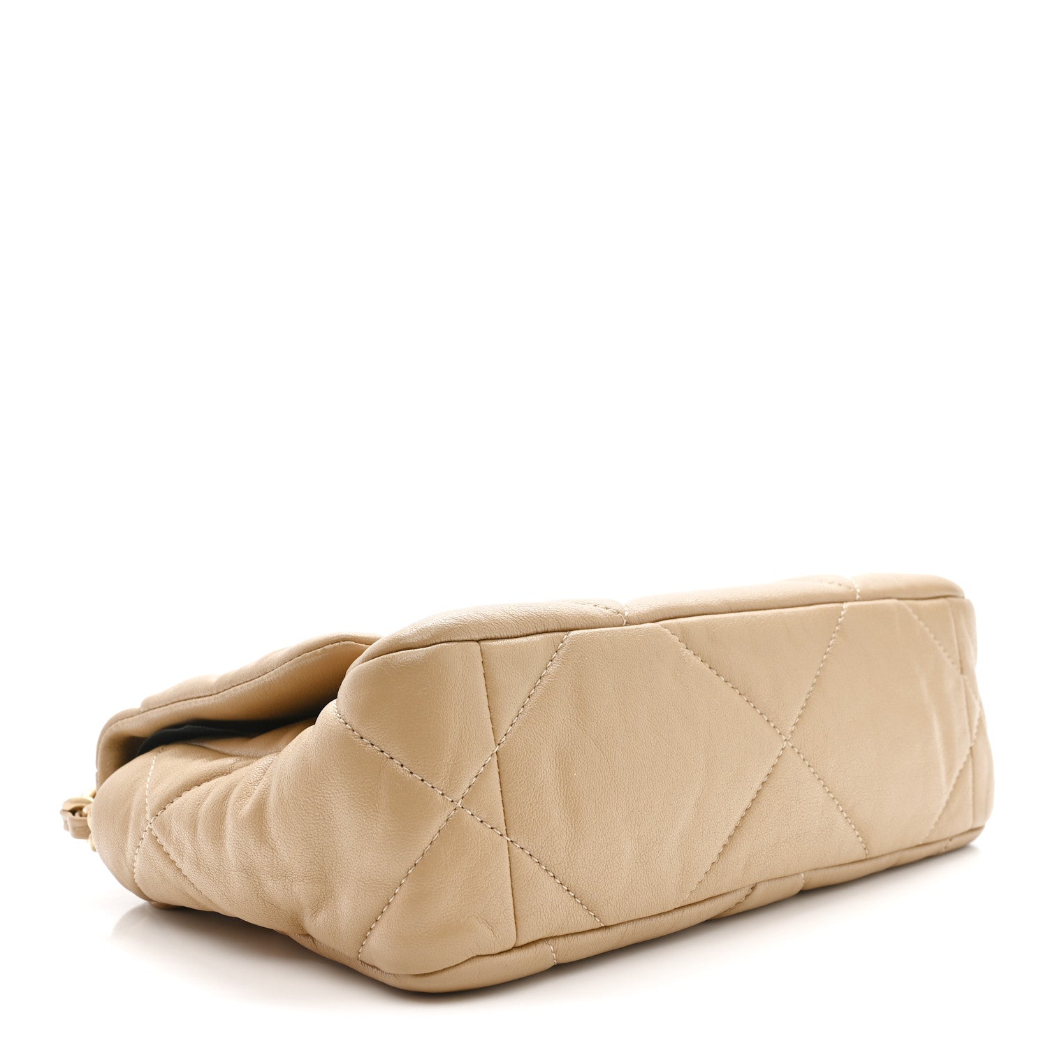 Chanel Goatskin Quilted Medium Chanel 19 Flap Dark Beige 4 of 10