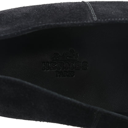 Hermes Suede Mens Saga Loafers 43 Black 6 of 9