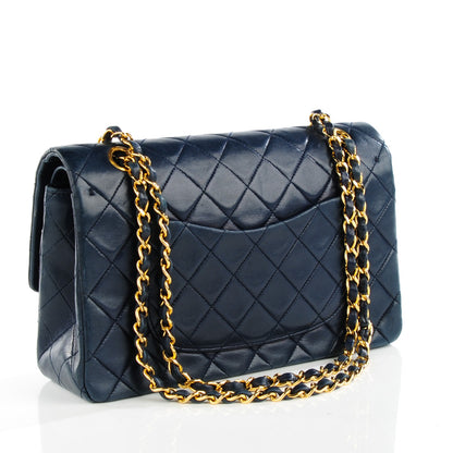 Chanel Lambskin Quilted Medium Double Flap Navy 3 of 8