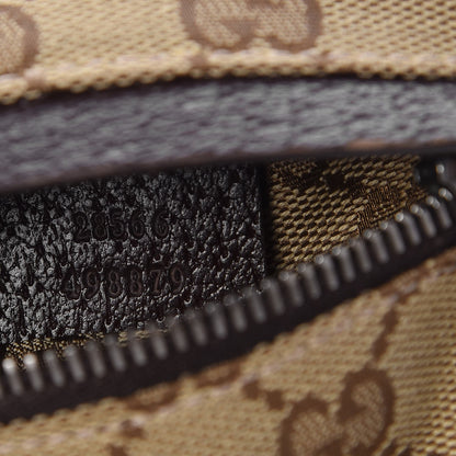 Gucci GG Monogram Web Double Pocket Belt Bag Dark Brown 6 of 9
