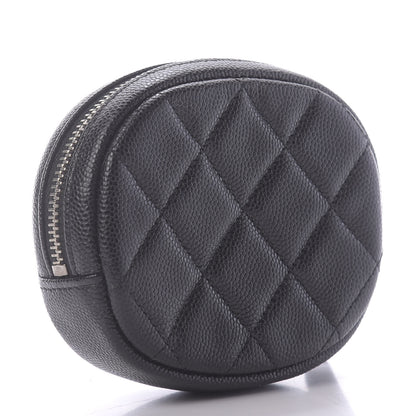 Chanel Caviar Quilted Zip Around Classic Coin Purse Black 3 of 9