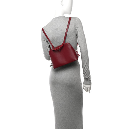 Prada Saffiano Lux Promenade Backpack Cherry 3 of 18