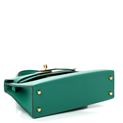 Hermes Epsom Mini Kelly Sellier 20 Vert Jade 3 of 10