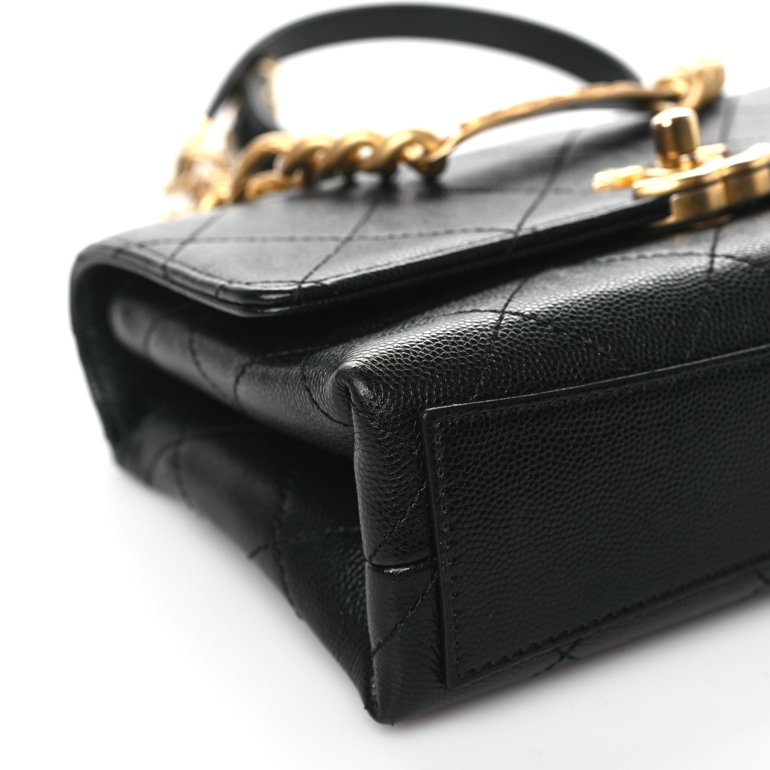 Chanel Caviar Quilted Mini Bracelet On Chain Flap Black 9 of 11