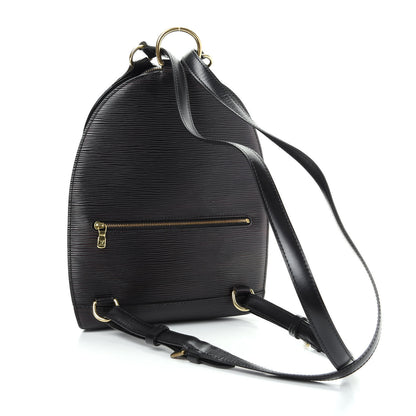Louis Vuitton Epi Mabillon Backpack Black 2 of 8