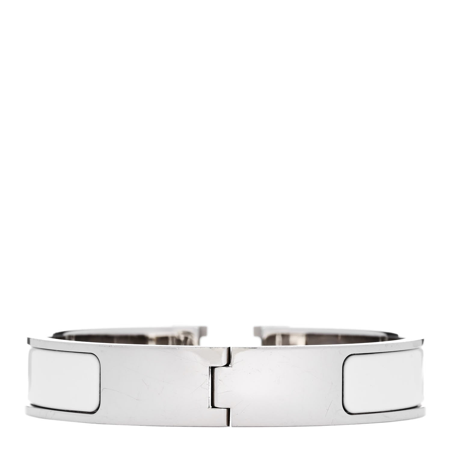 Hermes Enamel Narrow Clic Clac H Bracelet PM White 3 of 5