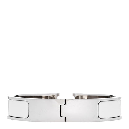 Hermes Enamel Narrow Clic Clac H Bracelet PM White 3 of 5
