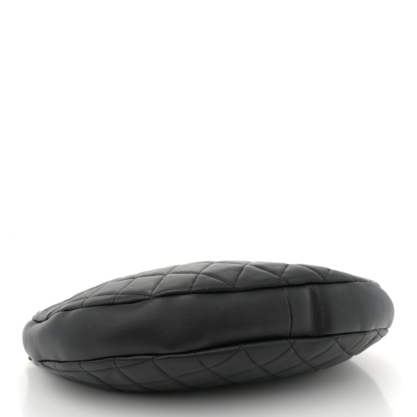 Lambskin Quilted All About Chains Hobo Black