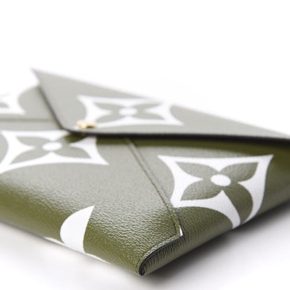 Louis Vuitton Monogram Giant Large Kirigami Pochette Kaki 6 of 8