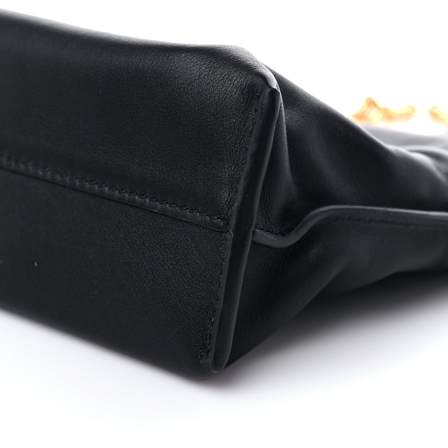 Loewe Nappa Calfskin Mini Flamenco Knot Clutch With Chain Black 7 of 8