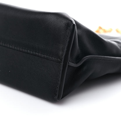 Loewe Nappa Calfskin Mini Flamenco Knot Clutch With Chain Black 7 of 8
