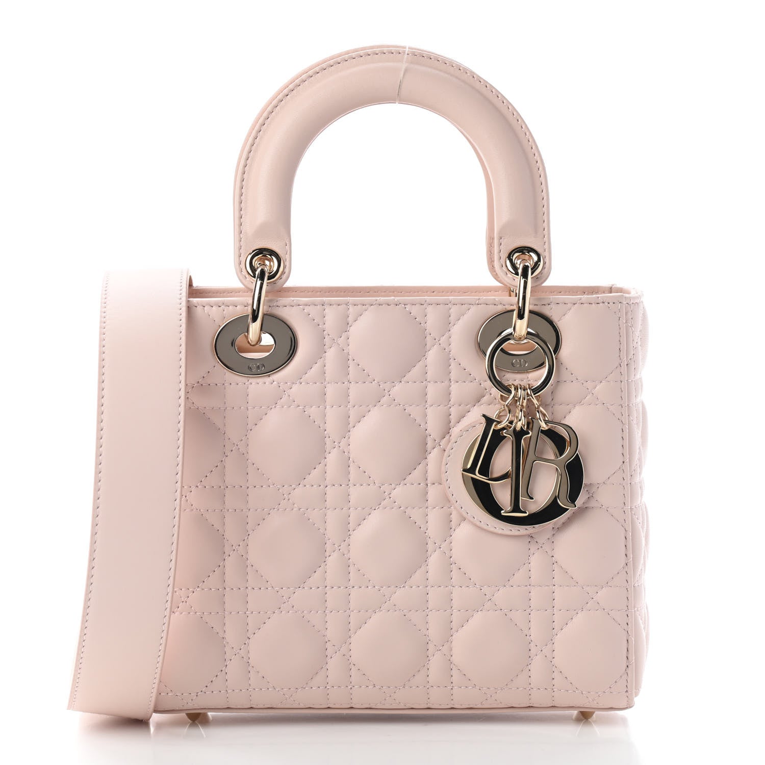 Christian Dior Lambskin Cannage Small My ABCDior Lady Dior Blush Pink 1 of 9