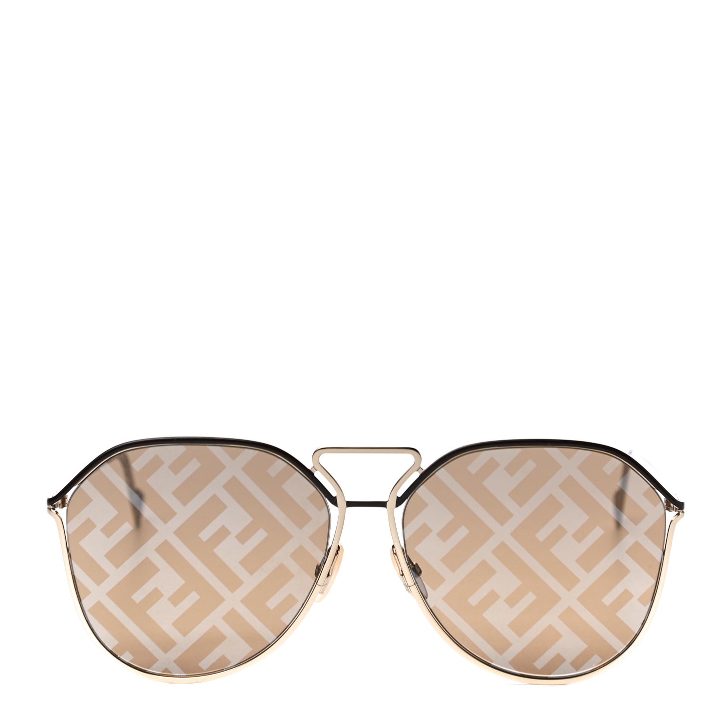 Metal Aviator Sunglasses FFM0071/S Gold