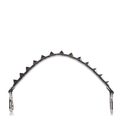 Fendi Calfskin Studded Mini Strap You Black Gold Silver 3 of 6