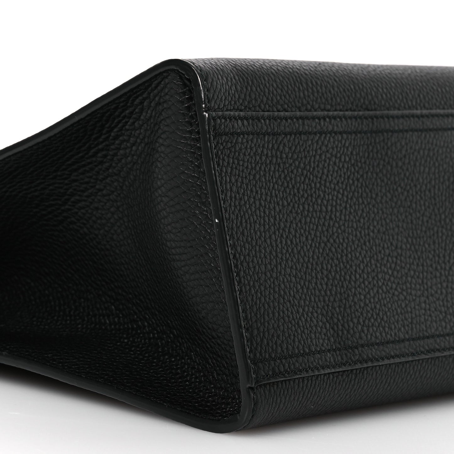 Calfskin Medium GG Marmont Top Handle Bag Black