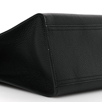 Gucci Calfskin Medium GG Marmont Top Handle Bag Black 10 of 13