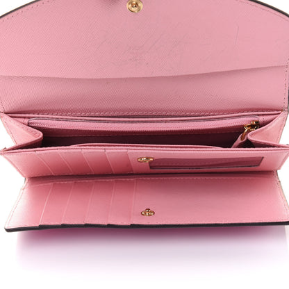 MCM Visetos Flap Wallet Pink 5 of 7