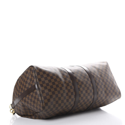 Louis Vuitton Damier Ebene Keepall Bandouliere 55 3 of 9