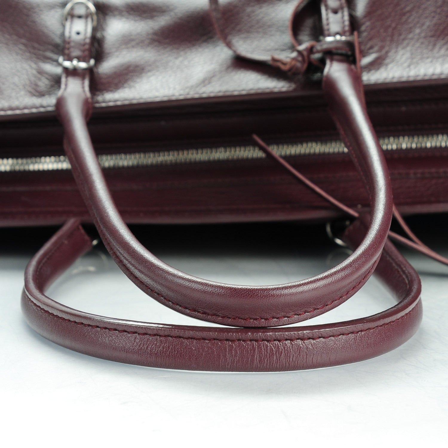 Balenciaga Veau Papier A4 Tote Rouge Aubergine 5 of 8