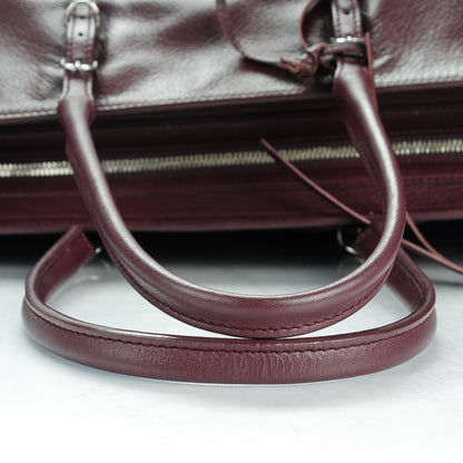 Balenciaga Veau Papier A4 Tote Rouge Aubergine 5 of 8