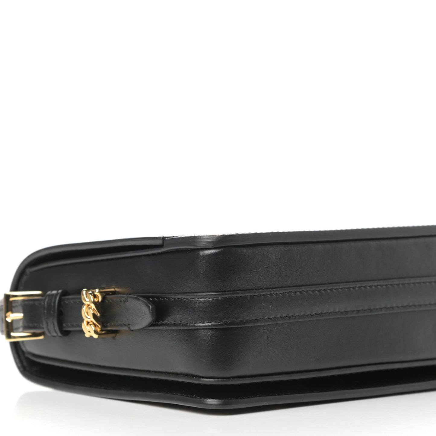 Calfskin Leopard Small Grace Bag Black