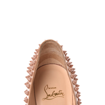 Christian Louboutin Patent Alti Spikes 140 Pumps 38 Nude 13 of 26