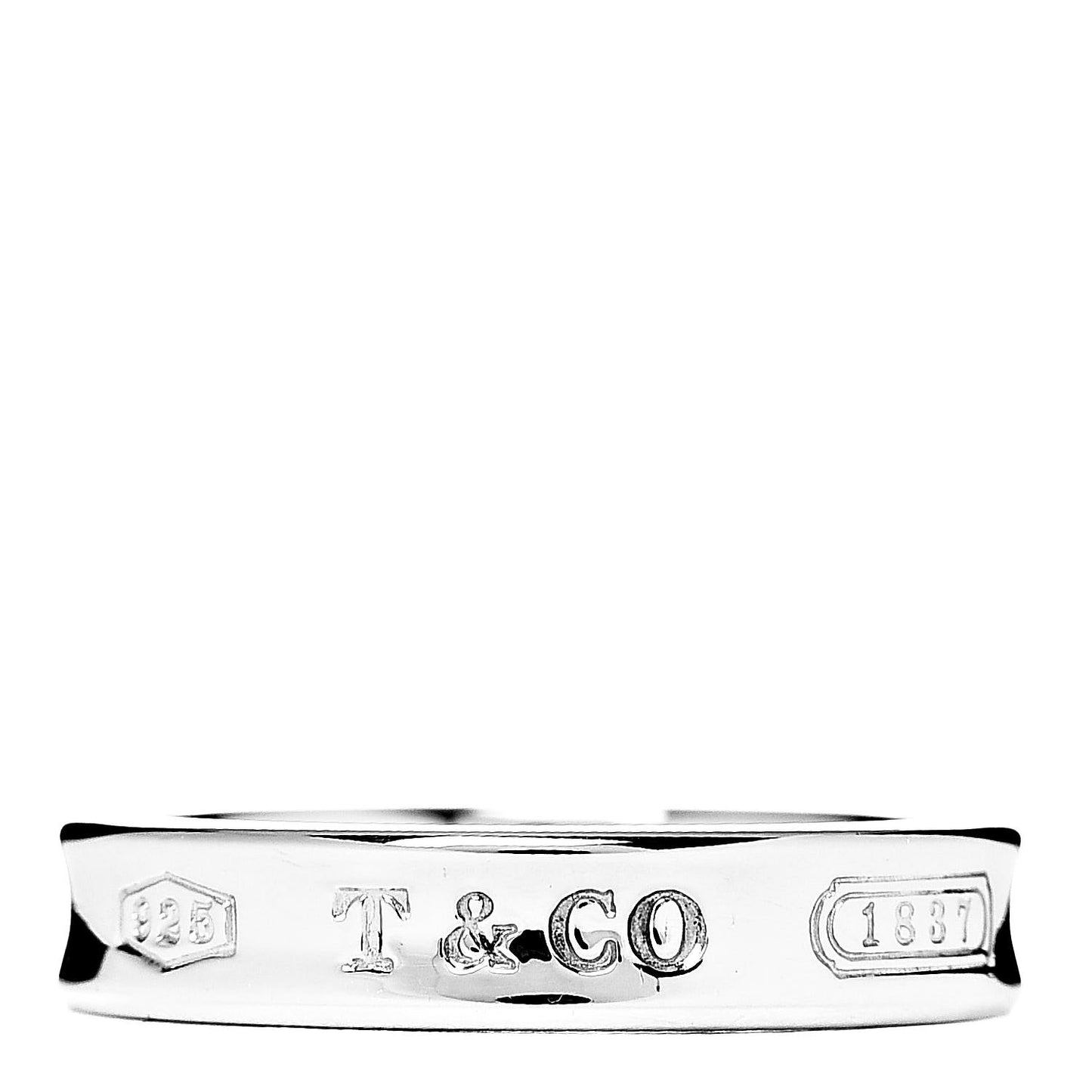 Sterling Silver Narrow 1837 Band Ring 47 4.25