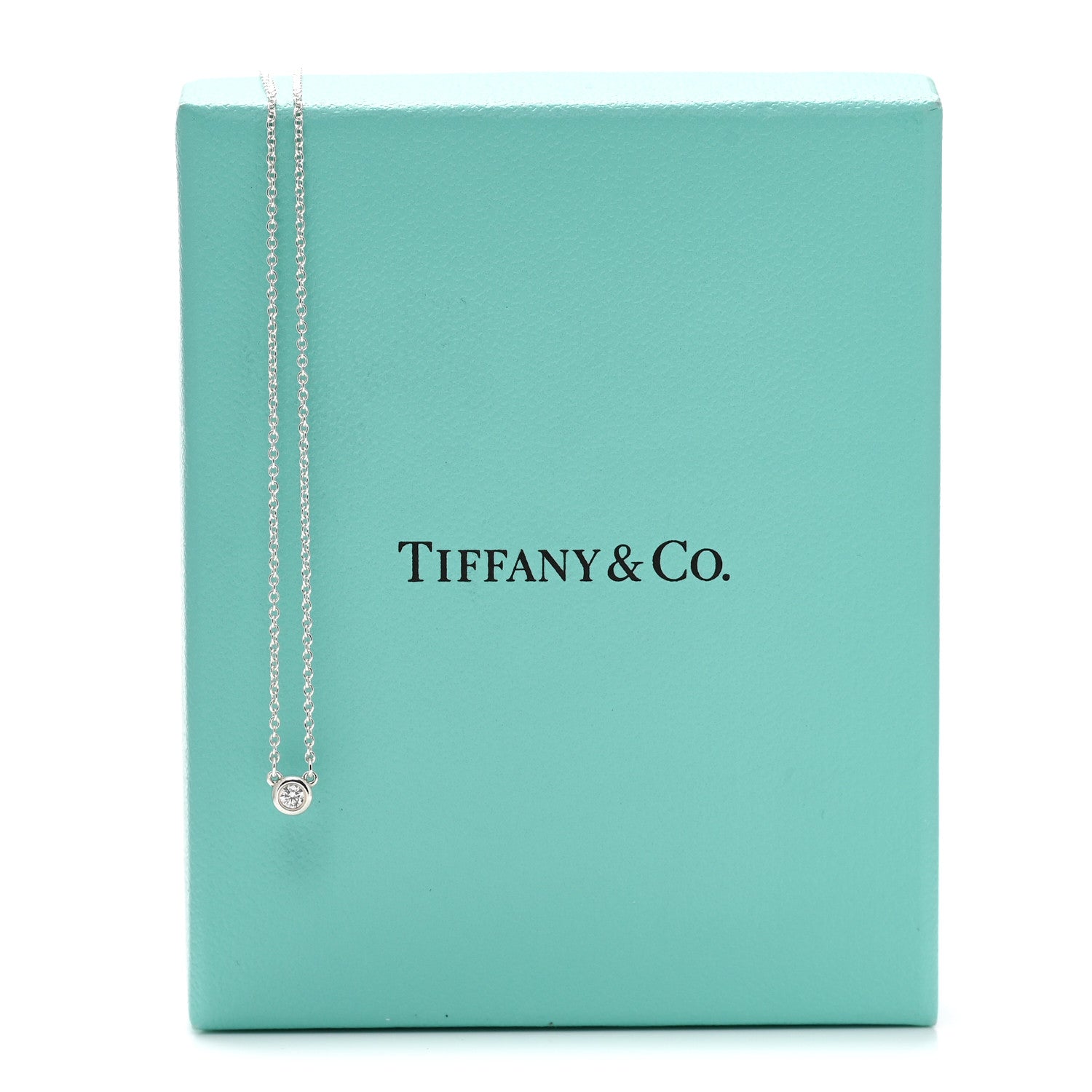Tiffany Sterling Silver Diamond .05ct Elsa Peretti Diamonds by the Yard Pendant Necklace 8 of 8