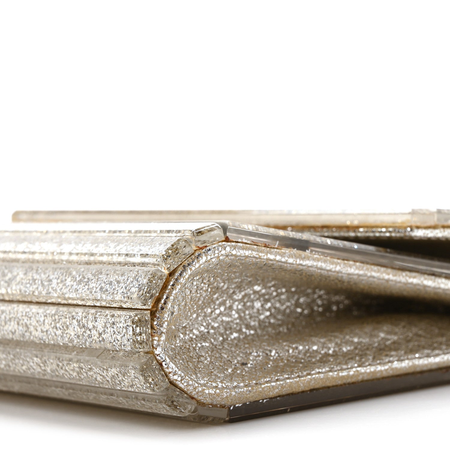 Jimmy Choo Acrylic Glitter Micro Candy Clutch Gold 10 of 10