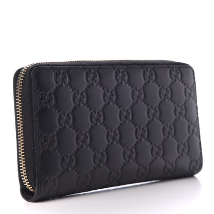 Gucci Guccissima Bow Zip Around Wallet Black 3 of 10
