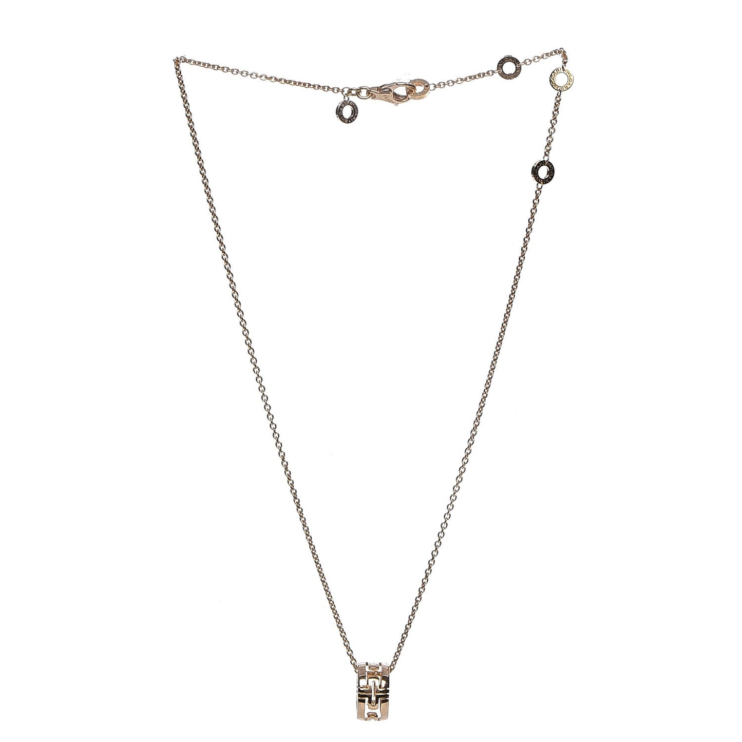 18K Yellow Gold Parentesi Pendant Necklace