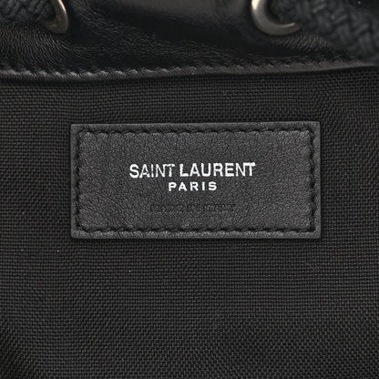 Saint Laurent Smooth Calfskin City Sailor Drawstring Backpack Black 8 of 12