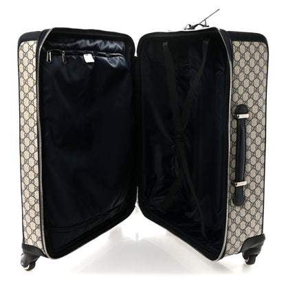 Gucci GG Supreme Monogram Web Medium Savoy Trolley Beige Blue 4 of 8