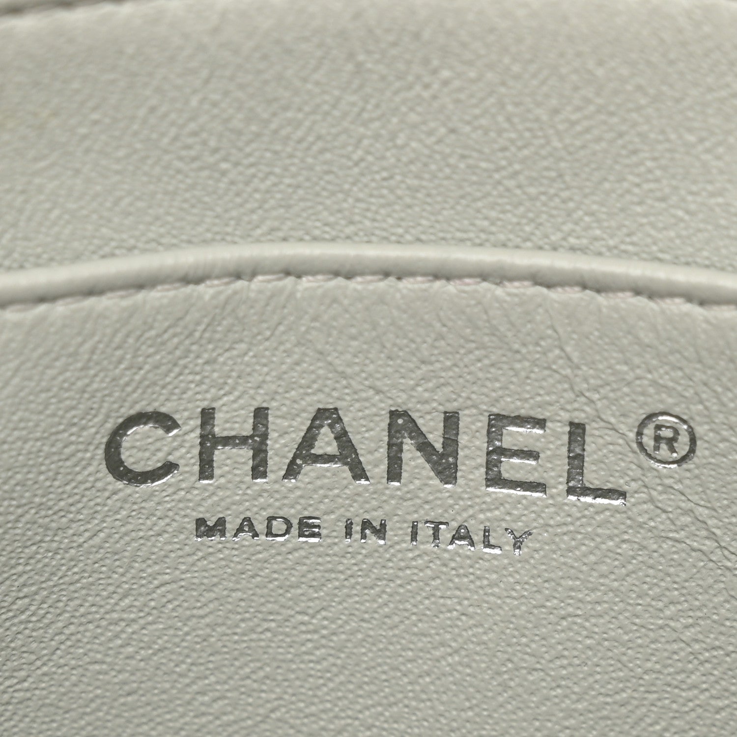 Chanel Lambskin Quilted Large Geometric Flap Light Grey Light Grey 6 of 12