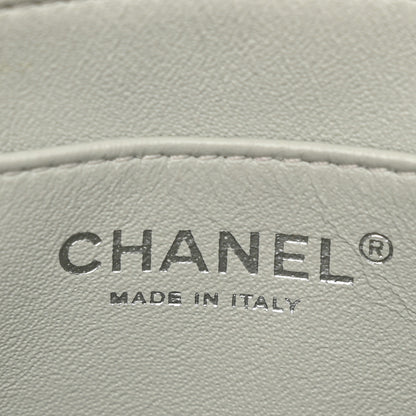 Chanel Lambskin Quilted Large Geometric Flap Light Grey Light Grey 6 of 12