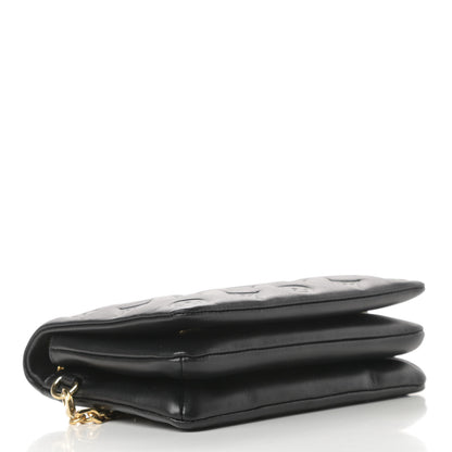 Louis Vuitton Lambskin Embossed Monogram Pochette Coussin Black 4 of 10