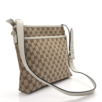 Gucci Monogram Medium Flat Messenger Bag Off White 3 of 9