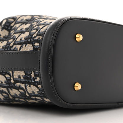 Christian Dior Oblique Calfskin Medium C'est Dior Bucket Bag Blue 9 of 12