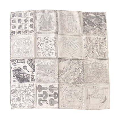 Hermes Silk Etonnant Double Face Scarf 70 1 of 4