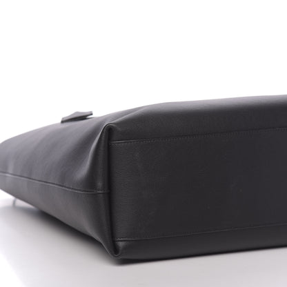 Saint Laurent Calfskin Bold Shopping Tote Black 7 of 9