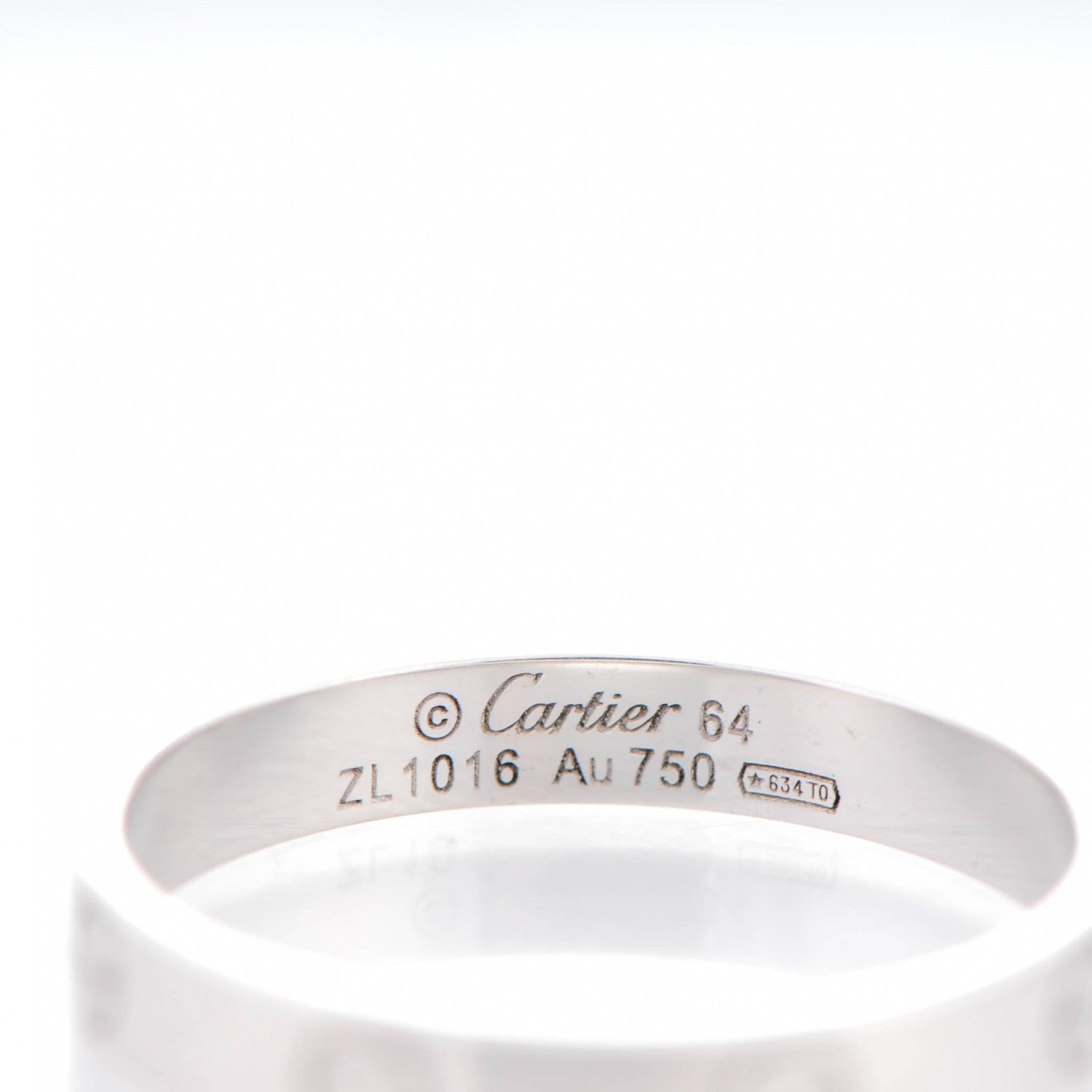 Cartier 18K White Gold 4mm LOVE Wedding Band Ring 64 11 4 of 4