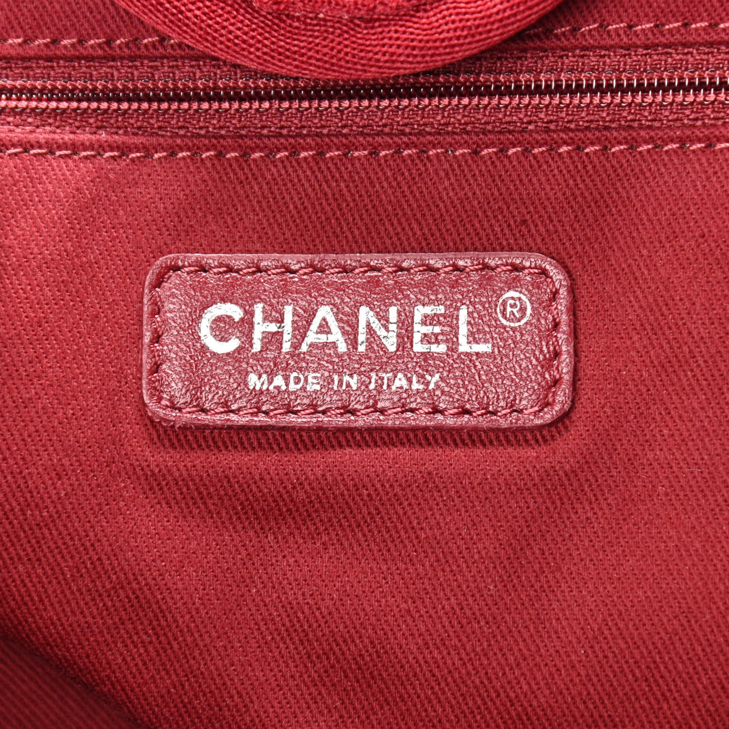 Canvas Medium Deauville Tote Red